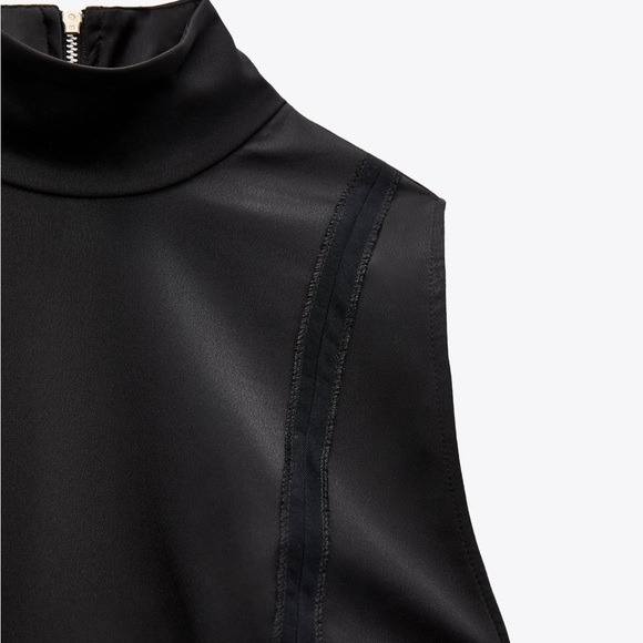 Zara Tops Zara Satin Effect Top Poshmark